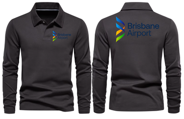 BRISBANE AIRPORT LONG SLEEVE POLO